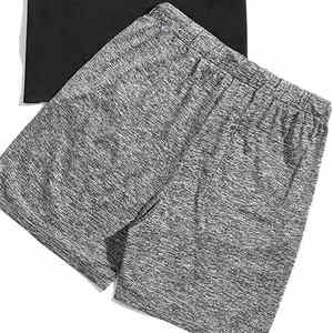 Summer New Men's Casual 2-Piece <b>Set</b> Breathable Short Sleeve T-Shirt & Shorts Solid <b>Knitted</b> Fabric - Product Image 5