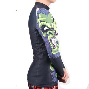 Wholesale Customizable Anti-UV Breathable BJJ MMA Jiu Jitsu Rashguard with Washed Sublimation Designs - Product Image 3