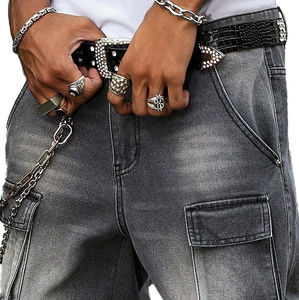 Pantalones Cargo de Algodón para Hombre, Corte Recto y Holgado, Impermeables, Ligeros, con Bolsillos Utilitarios, Diseño Urbano, Ideales para Senderismo y Camping - Product Image 5