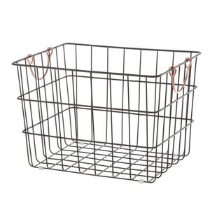 Set di 3 Grandi Cestini Rettangolari in Filo Metallico, Elegante Soluzione per l'Organizzazione Domestica - Product Image 3