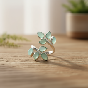 Anillo de Calcedonia Acuática de 5.0 Gramos, Elegante Accesorio de Joyería - Product Image 3