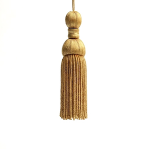 Frange en fil torsadé argenté de haute qualité, garnitures à franges faites à la main pour accessoires de cérémonie - Product Image 4