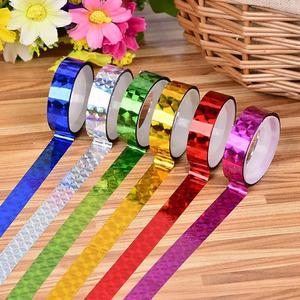 High Gloss Rainbow Iridescent Holographic Tape Roll Wholesale Prism Foil Decorative Tape for Luxury Packaging and Label Design - Product Image 3
