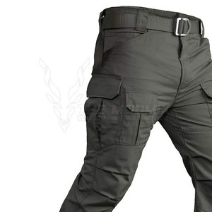 2026 Men Cotton <b>Cargo</b> <b>Work</b> Pants Abrasion Resistant Multiple Pockets Uniform Type Workwear - Product Image 3