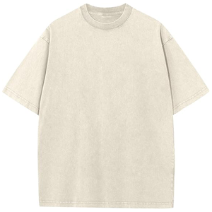 Heavyweight Oversized Drop Shoulder Tee – Minimalist Streetwear Cotton T-Shirt Tee Boxy Style <b>Cropped</b> Boxy - Product Image 4