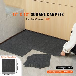 Piastrelle di Moquette Morbide Imbottite Autoadesive 12FT X 12FT per Uffici - Facile Installazione Fai-da-Te - Product Image 2
