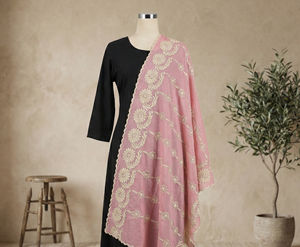 ผ้าคลุมไหล่ผ้าฝ้ายลายลูกไม้แอฟริกันสไตล์ดูไบ ลายดอกไม้ สำหรับผู้หญิง |   ผ้าคลุมศีรษะอิสลามแบบระบายอากาศได้ 2.2 ม. ประดับด้วยคริสตัล สำหรับใช้ในชีวิตประจำวัน - Product Image 1