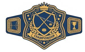 เข็มขัดแชมป์ฮอกกี้น้ำหนักหนักพร้อมแผ่นป้ายสลักแบบกำหนดเองสำหรับการแข่งขัน - Product Image 3