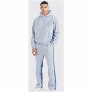 Conjunto de Chándal Cómodo para Hombre, Novedad Otoño 2025, Sudadera con Capucha de Forro Polar Cálido, Colores Lisos - Product Image 1