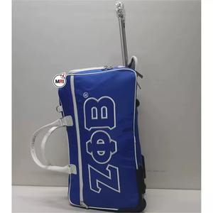Sacs à roulettes ZETA PHI BETA, sac à roulettes ZETA SORORITY, sac à roulettes bleu et blanc, sacs personnalisés avec broderie appliquée Zeta - Product Image 4