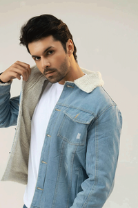 Men Denim <b>Jacket</b> - Blue - Product Image 6