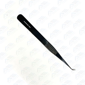 Professional Fiber Tip Lash Tweezers, Anti-Static Stainless Steel Tools Eyelash Extension Tweezers <b>Set</b> with Isolation <b>Box</b> - Product Image 3