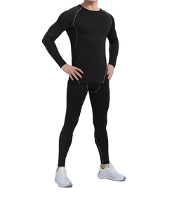 Customized Reversible Thermal Compression <b>Base</b> <b>Layer</b> for Men Quick Drying Athletic <b>Base</b> <b>Layer</b> for Running Gym Workouts - Product Image 1