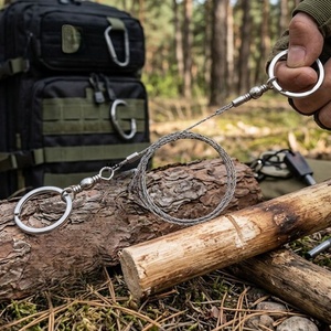 Scie à fil diamanté portable : Chaîne en acier inoxydable robuste pour la coupe rapide des branches, outil <span class=keywords><strong>de</strong></span> survie et d'extérieur - Product Image 1