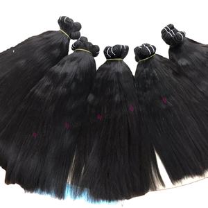 Extensiones de cabello Remy de alta calidad, mechones de cabello de trama recta Yaki, Color claro a precios al por mayor, tipo de tejido de cabello - Product Image 1