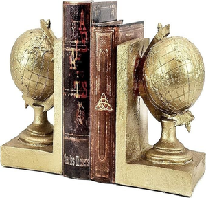 Elegantes sujetalibros de faisán dorado sobre bases de madera añaden un toque vintage a tu biblioteca. Disponible a precios de mayorista. - Product Image 6