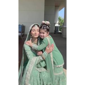 Ensembles de créateur pour femmes Brodé Plazzo Top et Dupatta pour Party Wear Look - Product Image 3