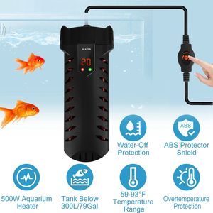 Riscaldatore Sommergibile per Acquario 500W con Termostato Esterno Regolabile per Vasche fino a 79 Galloni - Product Image 3