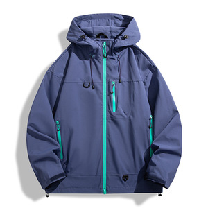 <b>Men's</b> <b>White</b> Non-Hooded Eco-Friendly Windproof Waterproof Puffer <b>Jacket</b> Green Zipper Casual Winter Outerwear Polyester Shell - Product Image 6