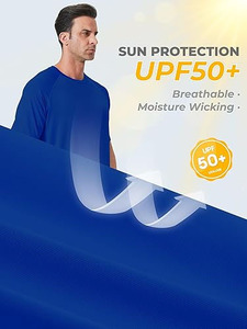 Paquete de 4 Camisetas de Protección Solar para Hombre, Manga Corta, Protección UV UPF 50+, Secado Rápido, para Pesca y Senderismo - Product Image 5
