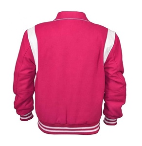Blouson universitaire unisexe personnalisé 100 % laine, haute qualité, broderie universitaire, style streetwear, motif lettres patchwork sur le devant - Product Image 4