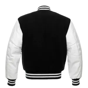 Latest Design Men's Hooded Windproof Varsity Jacket Custom Size Front Logo Option <b>Plain</b> Casual Winter Wear Custom Colors Logo - Product Image 1