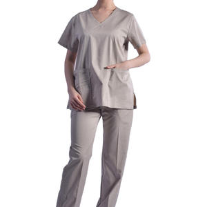 Uniformes Médicos al por Mayor para Mujer - Logotipo Personalizado Disponible, Tela Suave de Alta Calidad, Top con Cuello en V y Pantalones Cómodos - Product Image 1