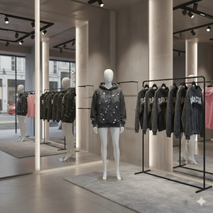 Ranzia Industry Factory Manufacturer Supply Men Zip Hoodie Vintage Wash Men Zip Hoodie Distressed Embroidery Cotton Streetwear - Product Image 6