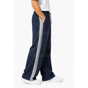 Modern Baggy <b>Trousers</b> <b>For</b> <b>Men</b> Relaxed Oversized Fit <b>Wide</b> <b>Leg</b> Style Adjustable Drawstring Waist Casual Soft Pants Wholesale - Product Image 5