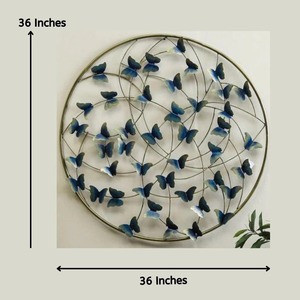 Arte decorativo de metal para colgar en la pared, para la decoración del hogar y la sala de estar - Product Image 3