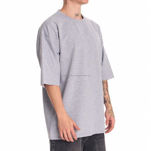 Camiseta de Hombre con Logotipo Personalizado, Cuello Alto, Talla Grande, Stock al por Mayor, Ropa Usada con Peso Pesado, Impresión Personalizable Mixta - Product Image 3