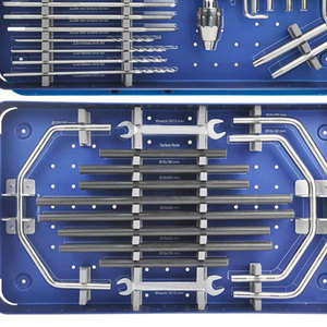 Système d'opérations manuelles en titane pour rétracteur cervical, kit d'instruments chirurgicaux pour la colonne vertébrale, ensemble d'instruments pour l'articulation de la hanche et le fémur en acier inoxydable - Product Image 4