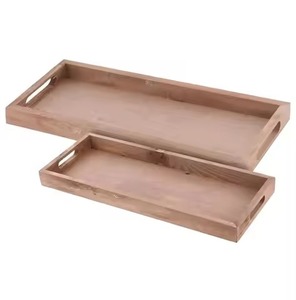 Modern Iron Handle Pure <b>Wooden</b> <b>Serving</b> Platter Rounded Shape Home Kitchen Hotel Restaurant Natural <b>Wooden</b> <b>Serving</b> <b>Tray</b> - Product Image 6