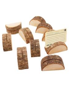 AZ ENTERPRISES Blank Customized Wooden Business Card Holder <b>Solid</b> <b>Wood</b> Name Card Stand Natural <b>Wood</b> Color Office Promotional - Product Image 6