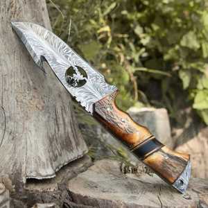 Drop Point Skinner Knife Stainless Steel Blade 0.6mm Thickness Straight Edge Industrial Grade Non Adjustable Handle - Product Image 5