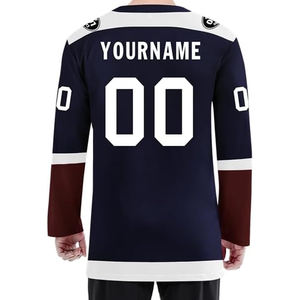 Custom Team Ice Hockey Jersey 100% Polyester Sublimation Printed Customizable Pakistan Manufacturer OEM Wholesale Supplier USA - Product Image 3
