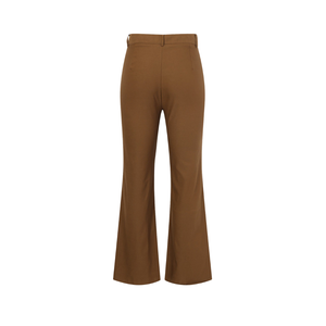 Pantalones de Hombre de Cintura Alta, Corte Ajustado, Estilo Campana, Cierre de Botones, 100% Algodón, Ligeros, Casuales de Oficina, OEM, ODM, Personalizados - Product Image 4