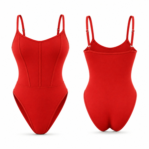 Maillot de bain une pièce pour femme, coupe haute, personnalisé, de haute qualité, en tissu extensible à séchage rapide, pour l'été et la plage, vente en gros - Product Image 1