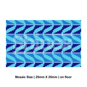 Carreaux muraux intérieurs de villa de luxe, design de piscine à motifs magnifiques, couleurs résistantes à la décoloration, surface solide, antibactérien - Product Image 3