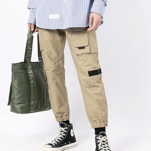 กางเกงคาร์โก้ผู้ชายขายดี รับสกรีนโลโก้ กางเกงคาร์โก้ผ้าฝ้ายทรง Tactical แฟชั่นฤดูใบไม้ร่วง กางเกงคาร์โก้ทรงเข้ารูปสำหรับผู้ชาย - Product Image 2