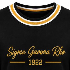 Suéter de Punto con Cuello Redondo para Mujer, Bordado Personalizado con Letras Griegas, Ropa Casual de Manga Larga para Hermandades Universitarias - Product Image 3