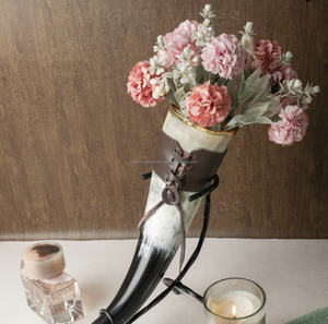 Elegante cuerno vikingo para beber, tamaño personalizado, soporte de cuero Premium, técnica pulida de calidad nueva y Premium, artesanías naturales - Product Image 3