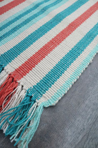 Alfombra Moderna a Rayas para Acampar al Aire Libre, de Poliéster, Tejido Plano, Rectangular, Reversible, Lavable a Máquina, Apta para Mascotas, de Pelo Corto, Antideslizante - Product Image 3
