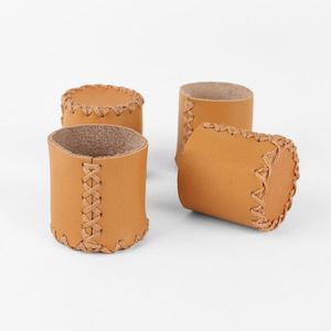 Ensemble élégant de porte-serviettes en cuir pour dîners, réceptions de mariage et décoration de table raffinée - Product Image 1