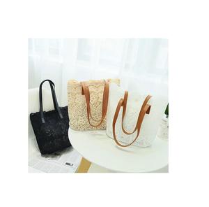 Bolsos de Mano de Macramé Personalizados en Color Negro, Productos Nuevos 2023, Ligeros, para Estudiantes, Compras - Product Image 6