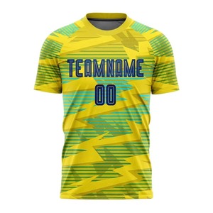 เสื้อฟุตบอลผู้ชายแบบขายส่ง บริการ OEM ออกแบบได้ตามต้องการ ระบายอากาศได้ดี แขนสั้น ผ้าเนื้อแน่น ชุดฟุตบอล - Product Image 1