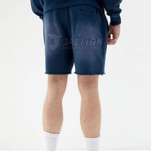 Shorts légers pour hommes en jean délavé, confortables, à taille élastique, pour la vente en ligne en gros - Product Image 5