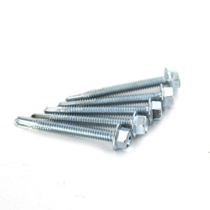 Tornillos Autoperforantes de Cabeza Hexagonal de Acero al Carbono (Métricos/Pulgadas) con Acabado en Zinc/Galvanizado Azul/Blanco, Clase 8, Alta Resistencia - Product Image 3