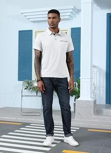เสื้อโปโลผู้ชายดีไซน์พรีเมียมคุณภาพเยี่ยม ทรงเข้ารูป ระบายอากาศได้ดี ผ้าถักลายเรียบ ขายส่ง - Product Image 5