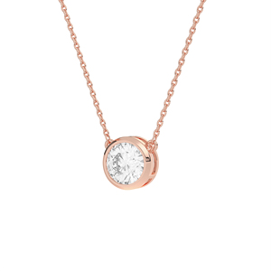 Collier ras-du-cou solitaire minimaliste en or blanc 14k 18k avec diamant de culture rond de 2,8 carats serti à la rubisserie, bijoux fins de qualité supérieure HPHT - Product Image 6